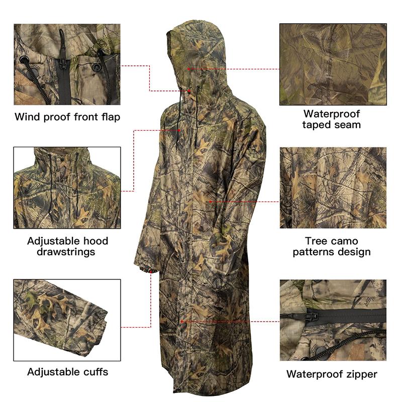 Camouflage Rain Coat Adult Lon - огляд і ціна Fishing Rain Suit