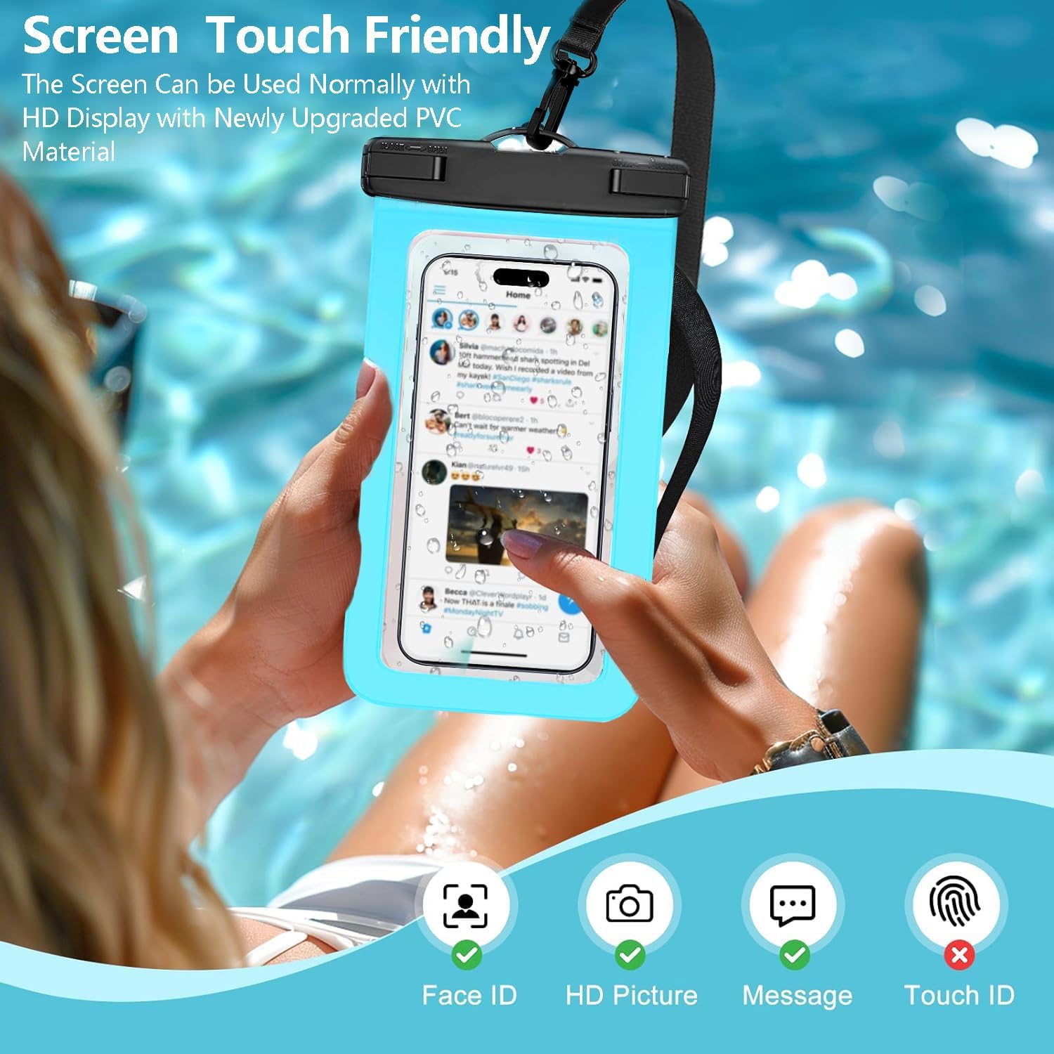 IPX8 Touch Screen Waterproof P - огляд і ціна Fishing Bag Waterproof