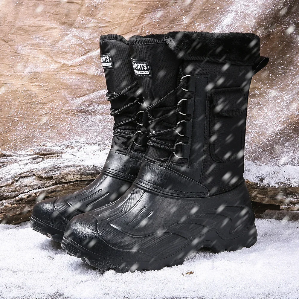 Men Winter Snow Boots Outdoor  - огляд і ціна Fishing Boots