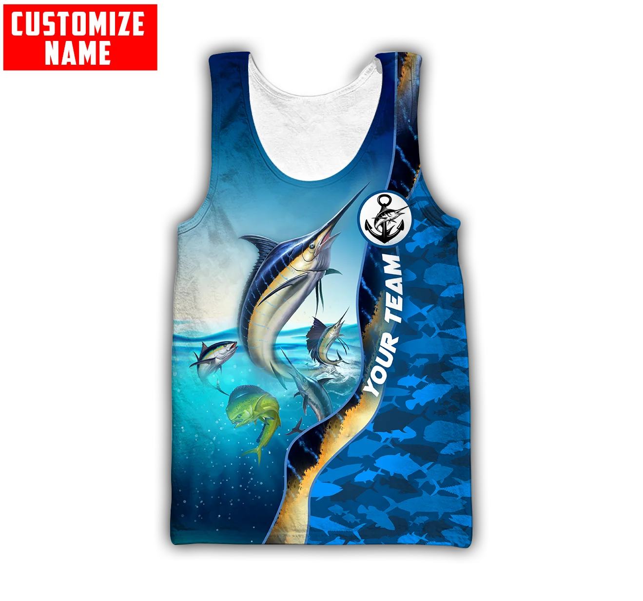 Custom name Mahi mahi fishing  - огляд і ціна Fishing Vest